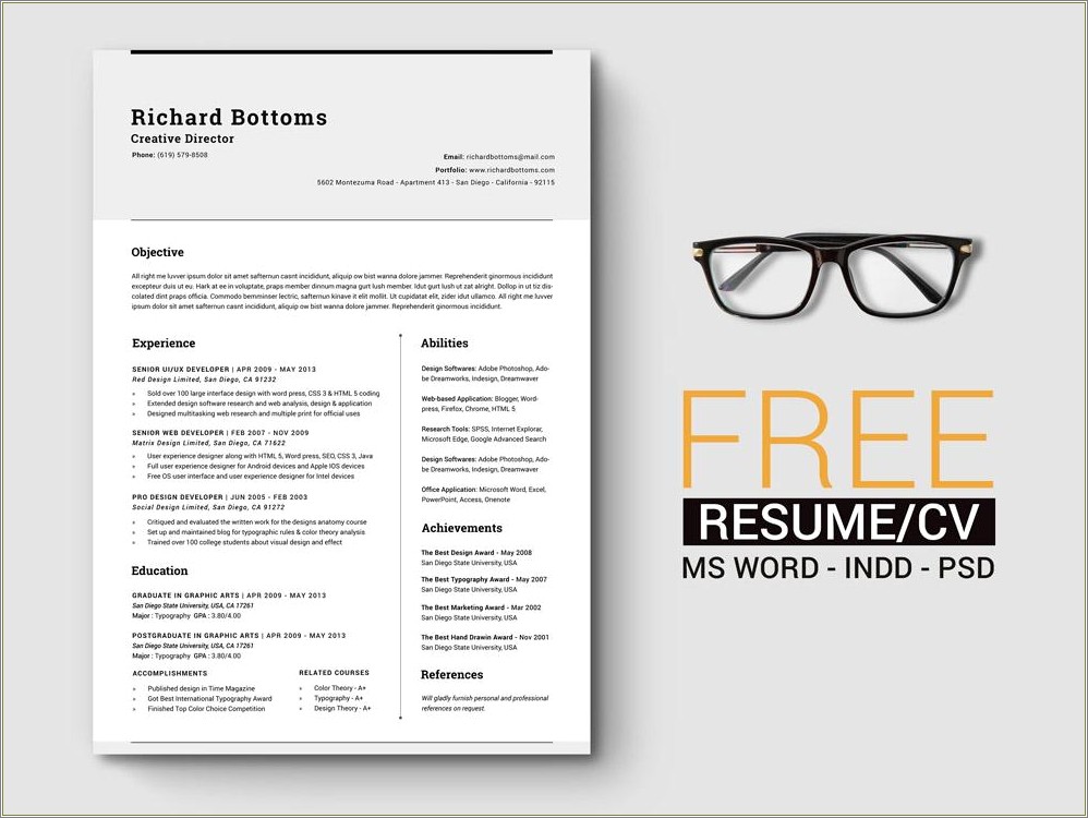 Free Software For Resume Design