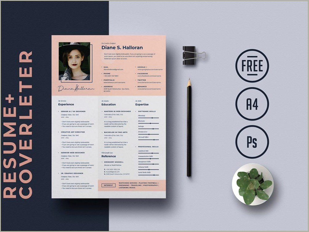 Creative Resume And Cover Letter Templates Resume Example Gallery