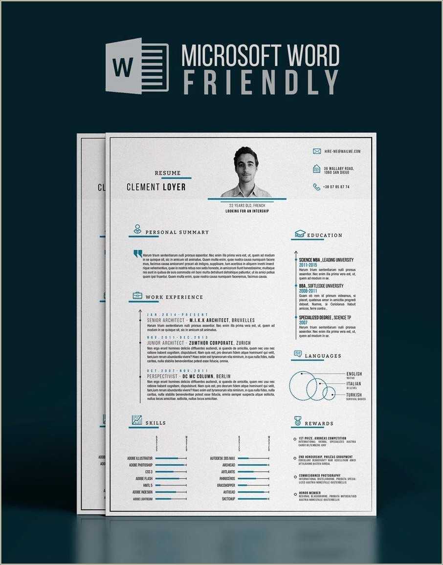 Free Downloadable Resume Templets For Word Resume Example Gallery