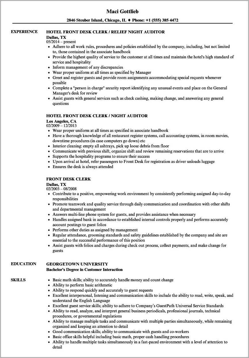 Gym Front Desk Job Description Resume Resume Example Gallery