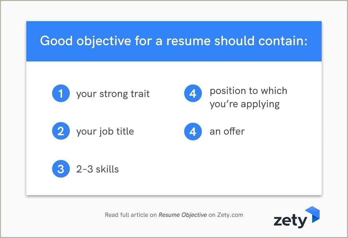 Generic Resume Objective For All Jobs Sample