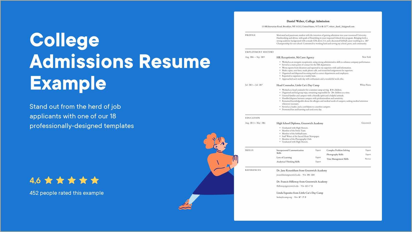 Good College Application Resume Examples Resume Example Gallery