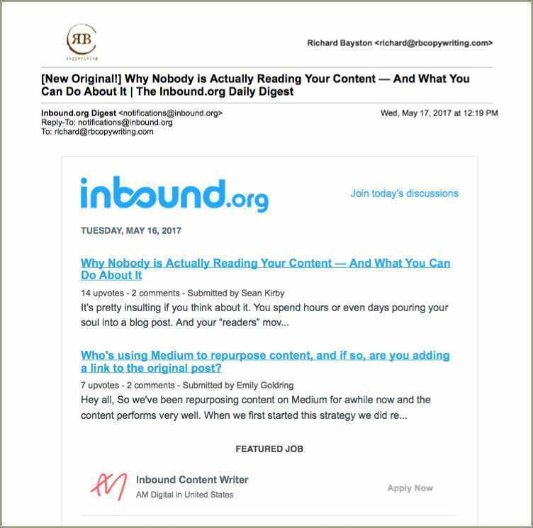 Good Subject Line For Cold Resume Email