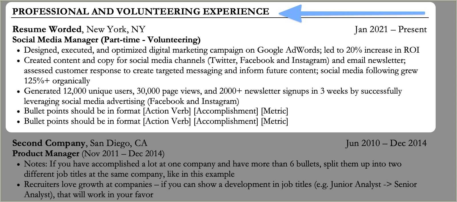 Good Volunteer Work To Put On Resume