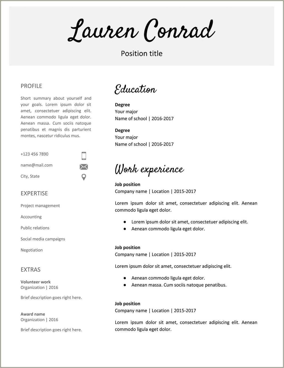 Google Drive Custom Resume Template Free Download Resume Example Gallery
