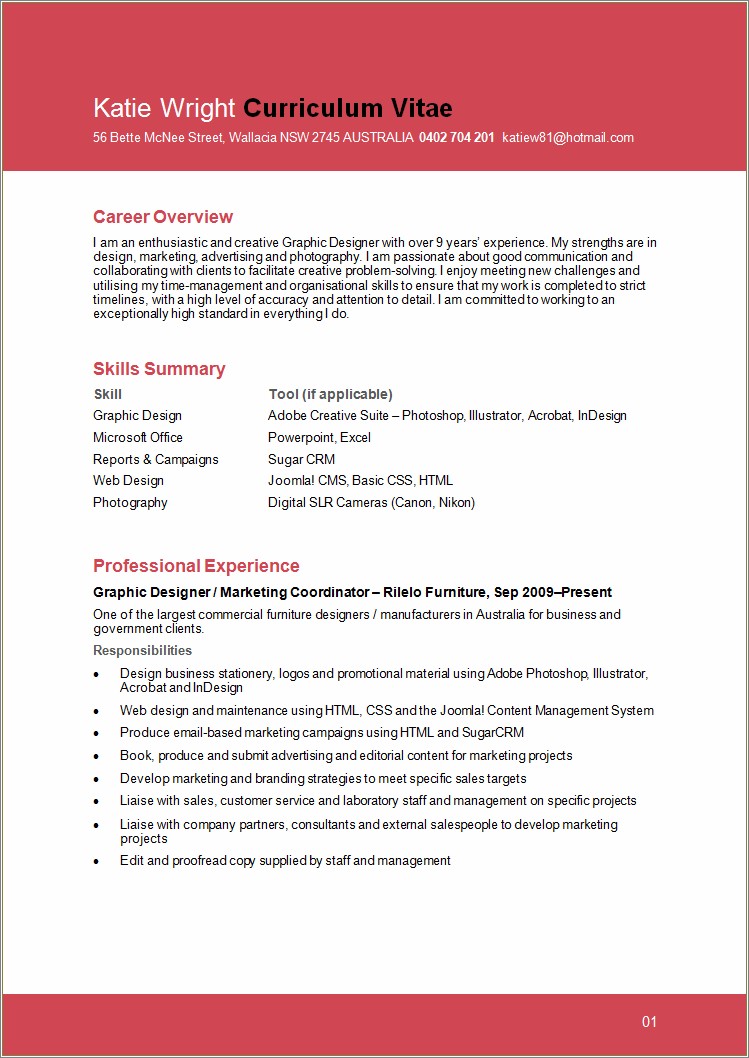 Graphic Design Resume Skills Examples - Resume Example Gallery