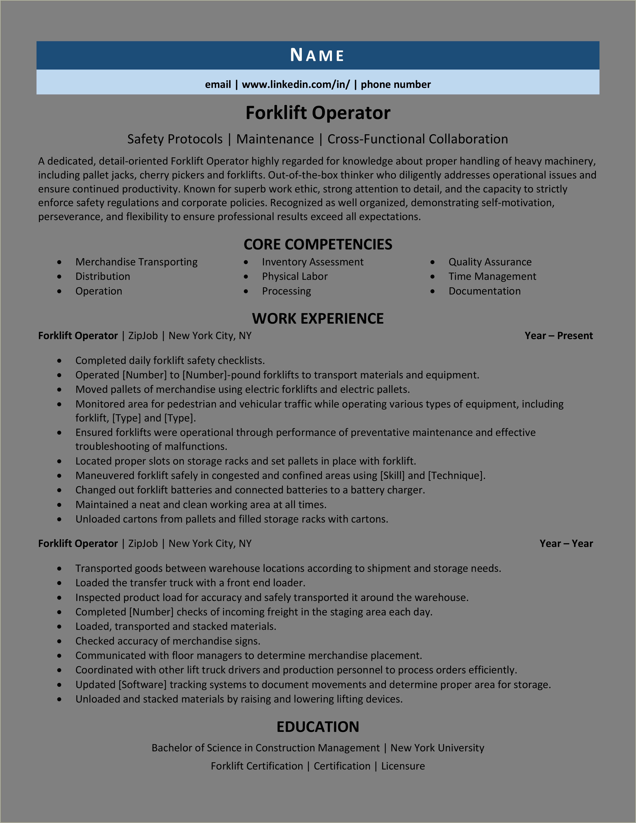 Heavy Equipment Operator Resume No Experience Resume Example Gallery heavy-equipment-operator-resume-template-free-samples-examples