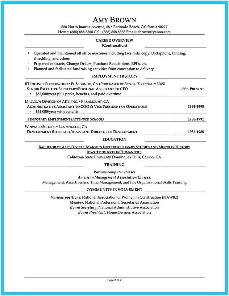 Help With A Resume Objective