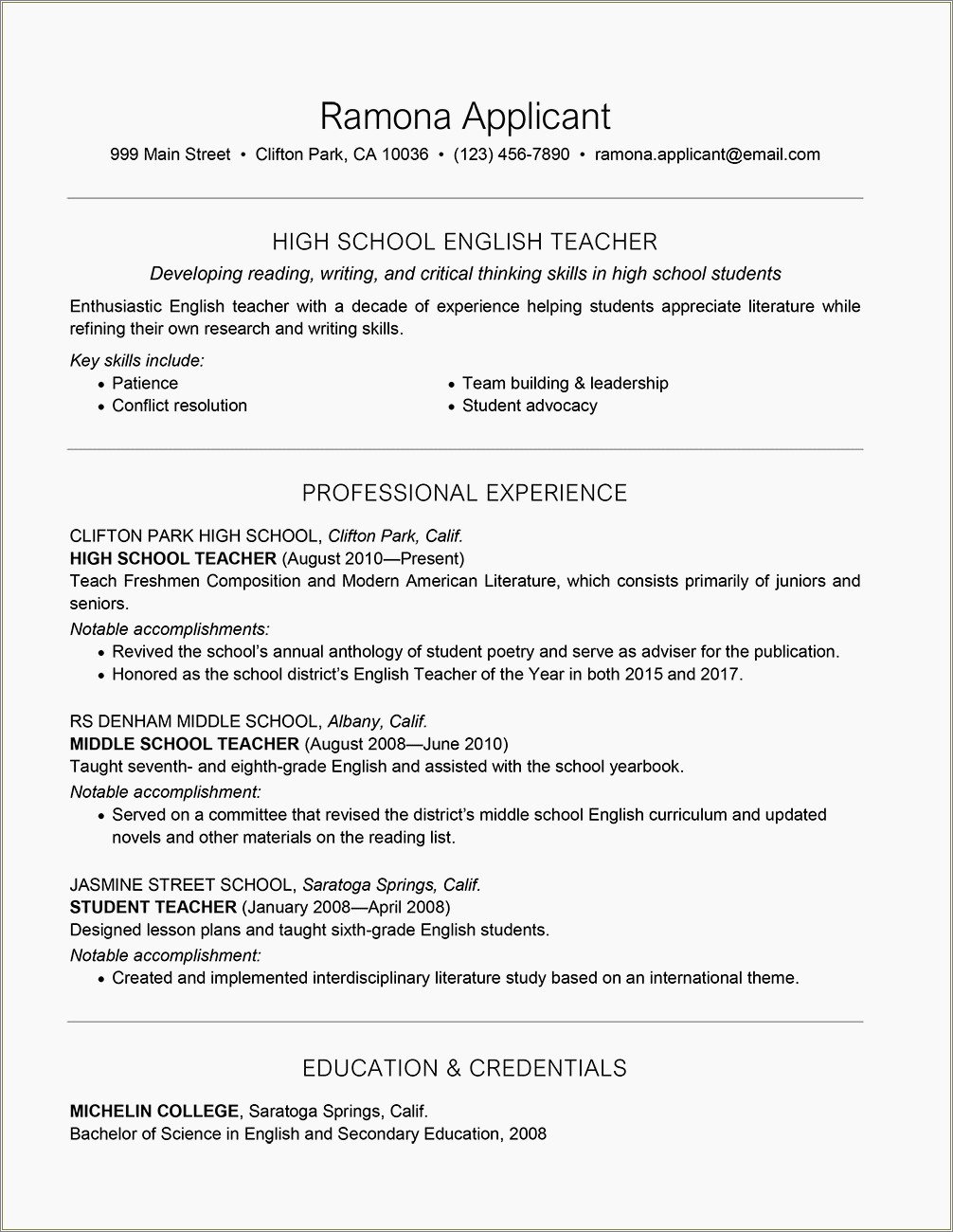 High school coaching resume sample resume example gallery