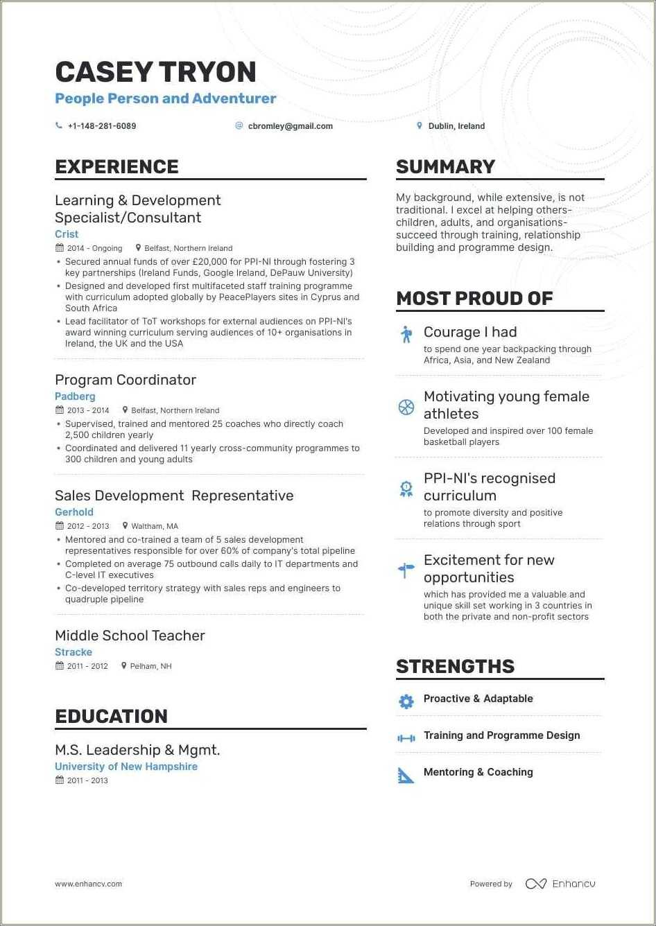 Hr Manager Responsibilities In Resume