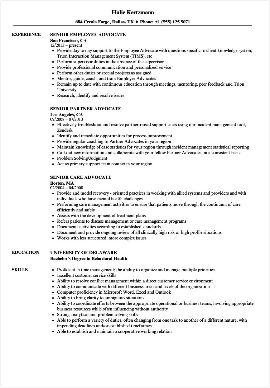 fresher advocate resume format india