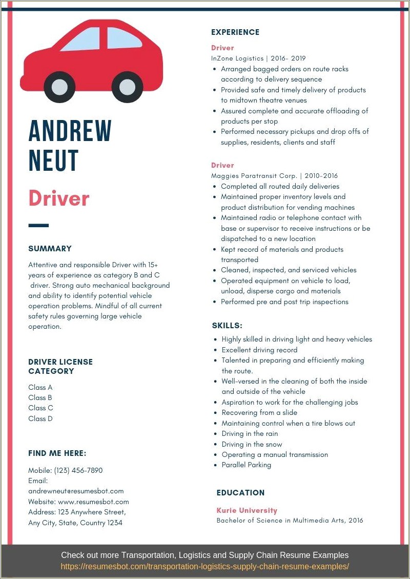 Indian driver resume sample doc resume example gallery