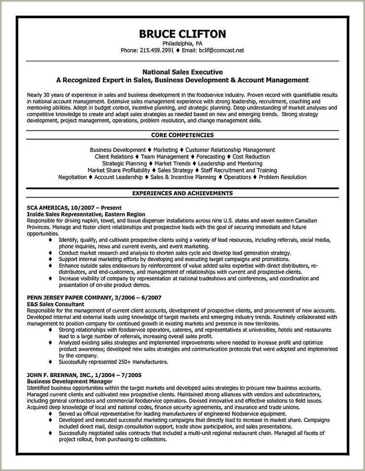 Job Description Account Executive Resume