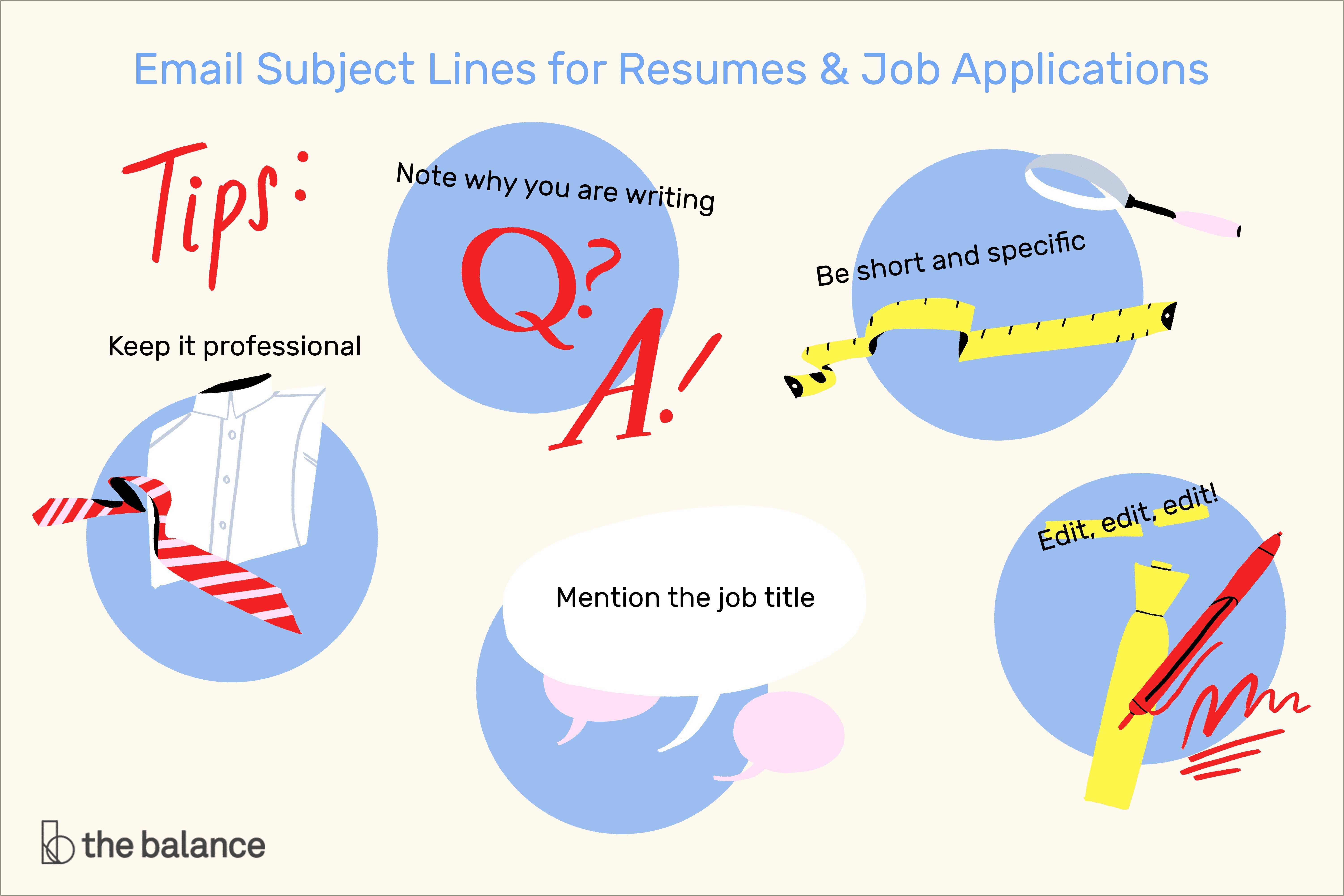 Job Email Resume Subject Line