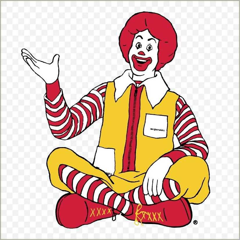 Job Resume For Fast Food Restaurant