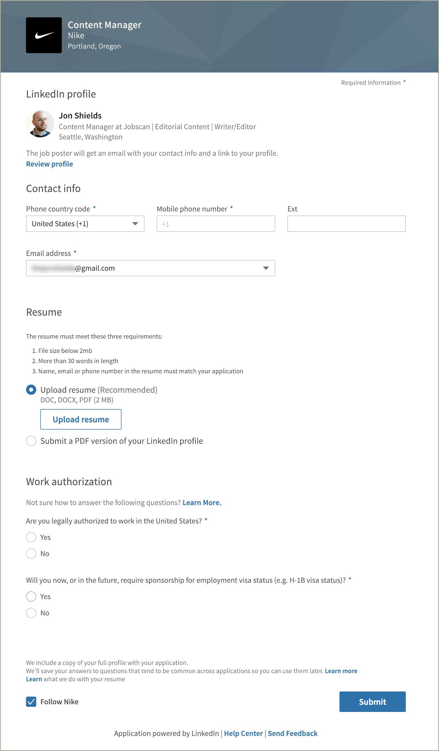 Job Search Site No Resume Upload