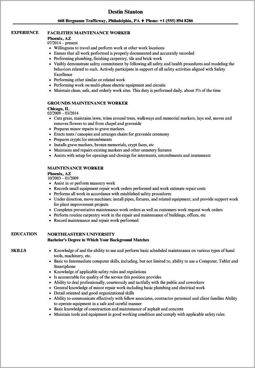 Lawn Care Specialist Resume Example Resume Example Gallery