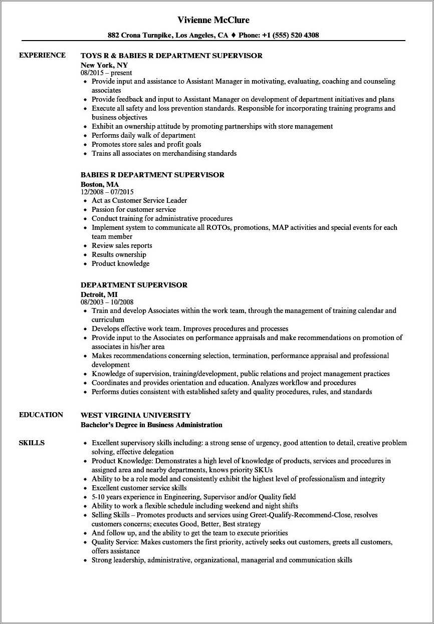 Lowes Hrm Job Description For Resume Resume Example Gallery