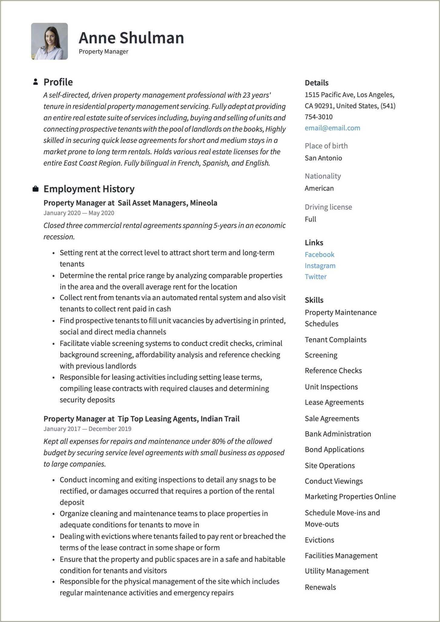 Sample Resume For Affordable Housing Resume Example Gallery