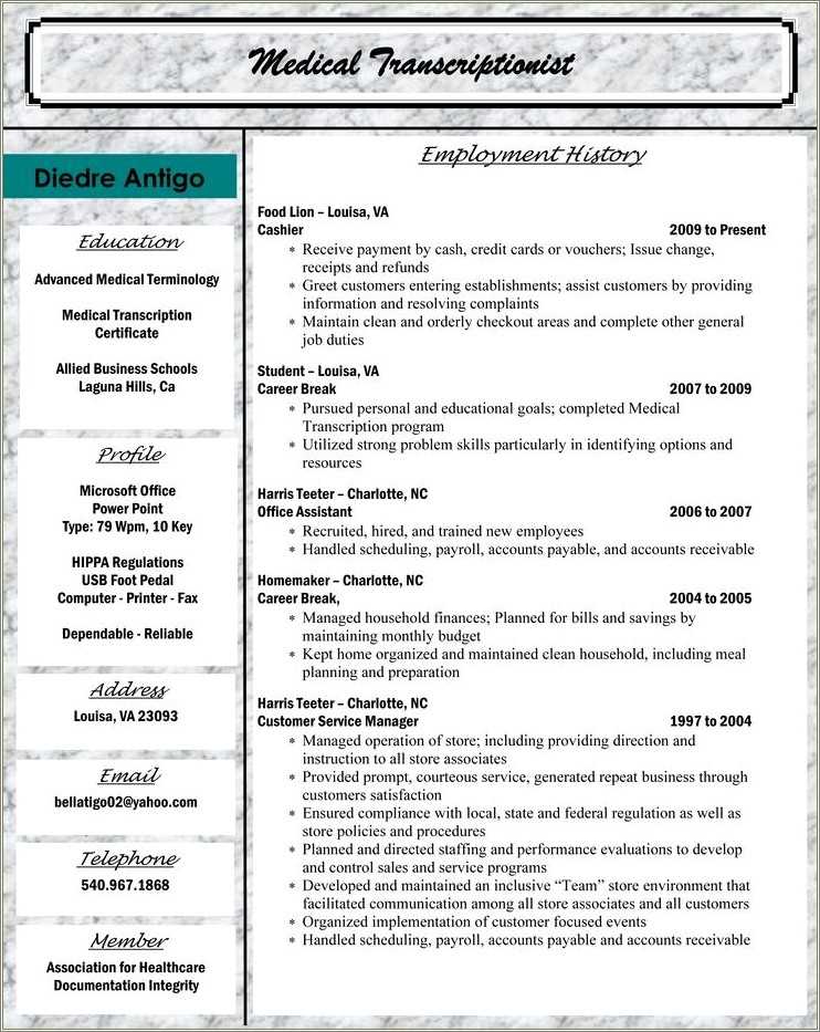 Medical Billing Coding Resume Sample Entry Level Printable Resume medical-billing-coding-resume-sample-entry-level-printable-resume