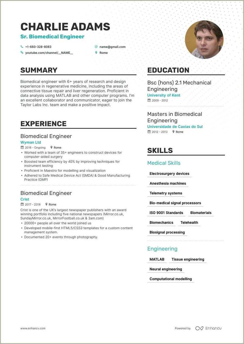 Medical Device Quality Engineer Resume Sample Resume Example Gallery