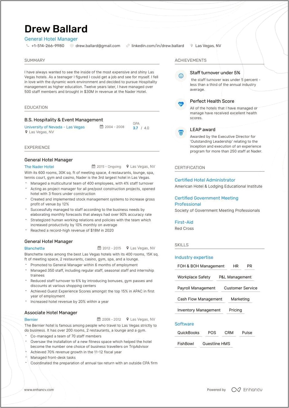 Meeting And Event Manager Resume Resume Example Gallery