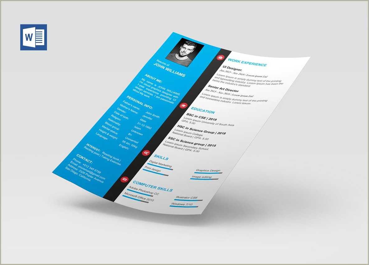 Microsoft office templates for word resume resume example gallery