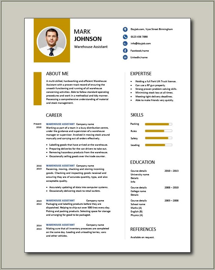 Moving Company Secretary Job Description For Resume