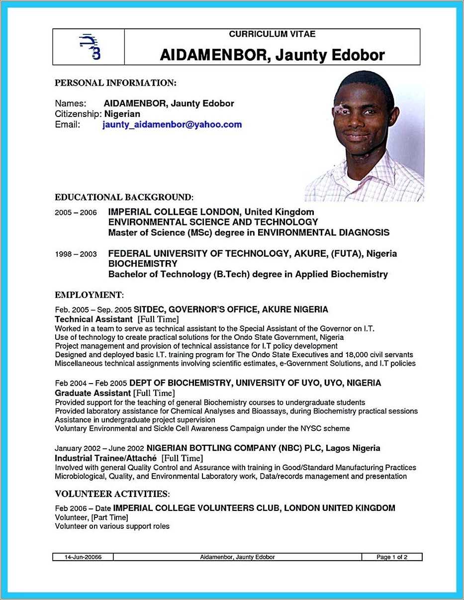 Msc Biotechnology Freshers Resume - Msc Biotechnology Freshers Resume Sample 