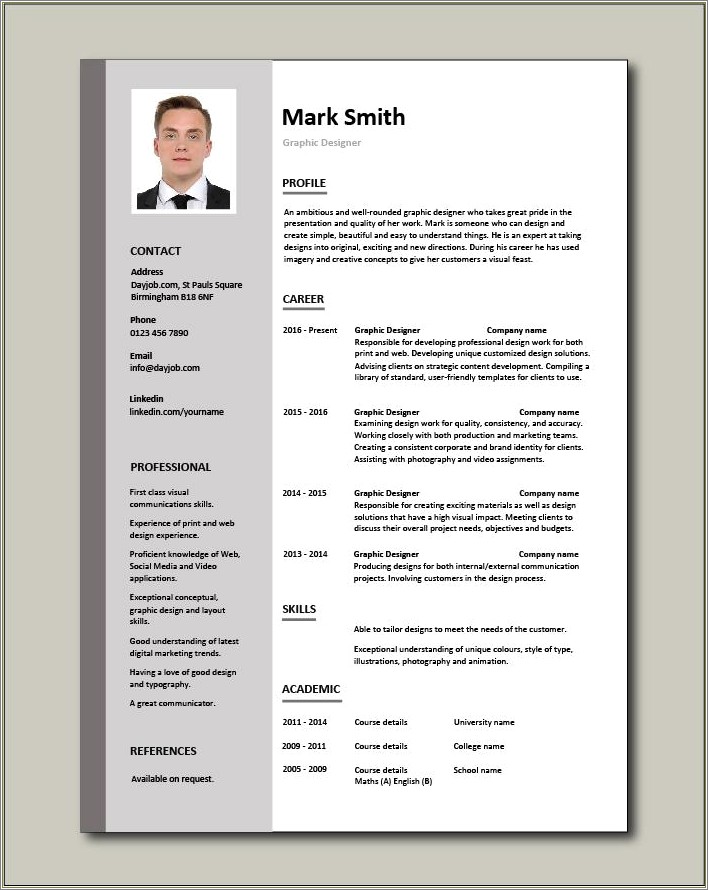 New Graphic Designer Resume Objective