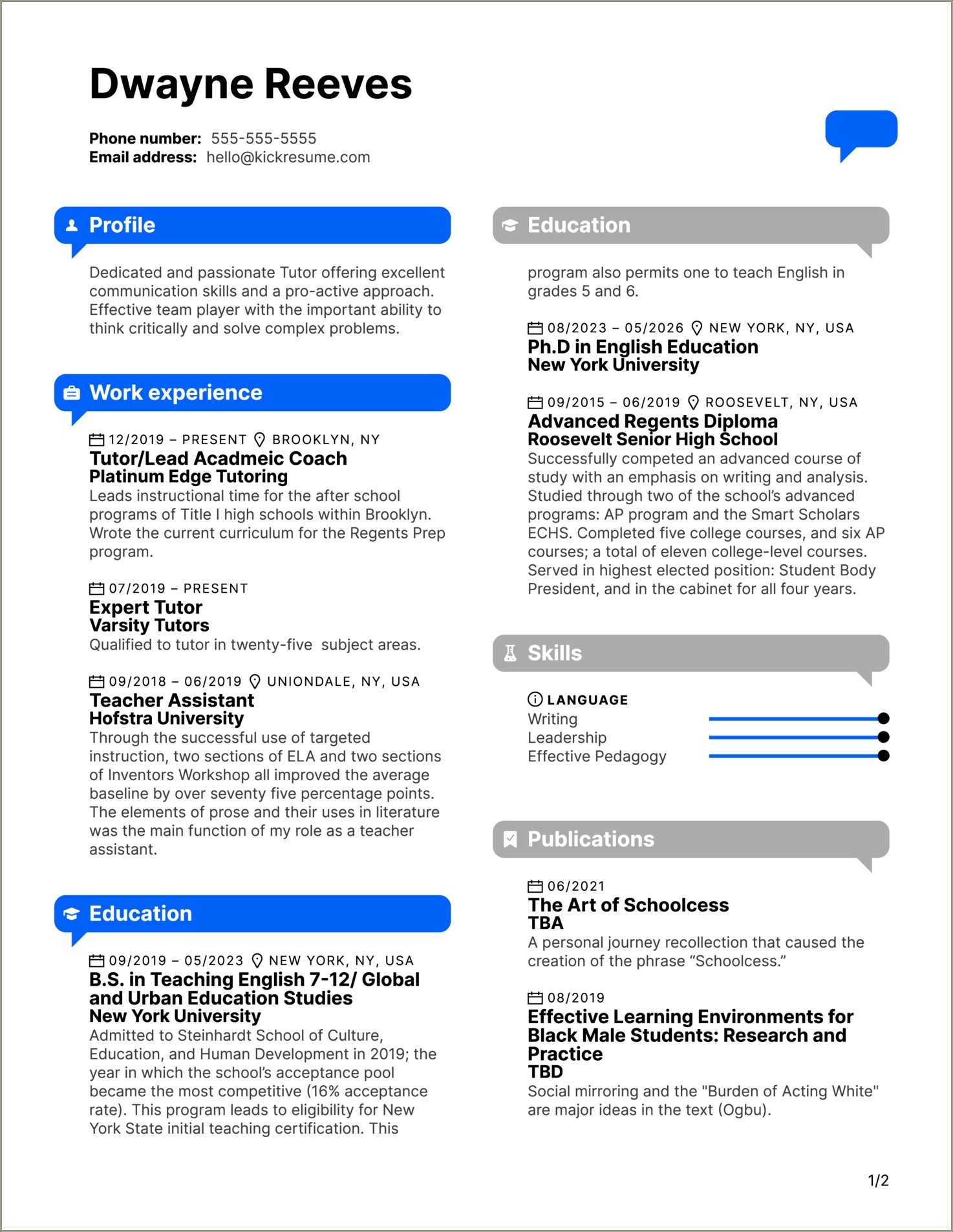 Nyu Adjunct Professor Sample Resume