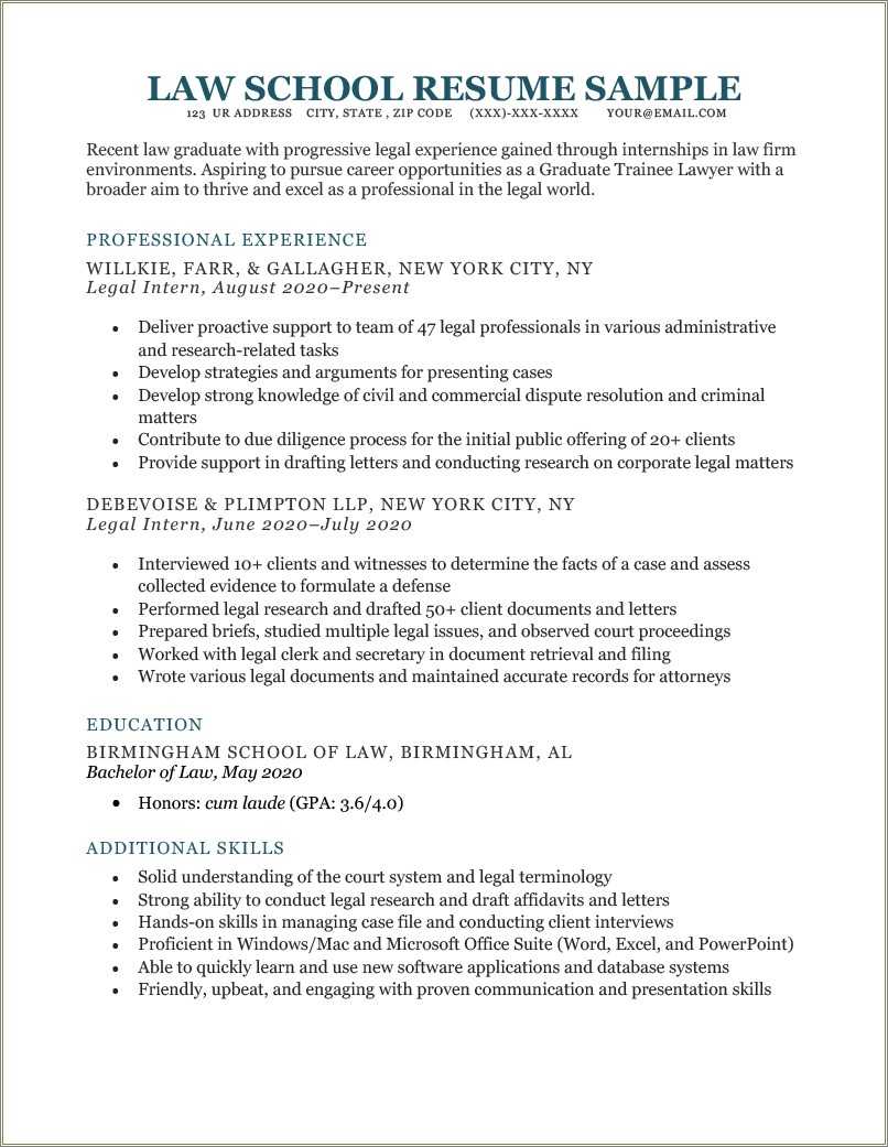 Objective For A Lawyer Resume Resume Example Gallery