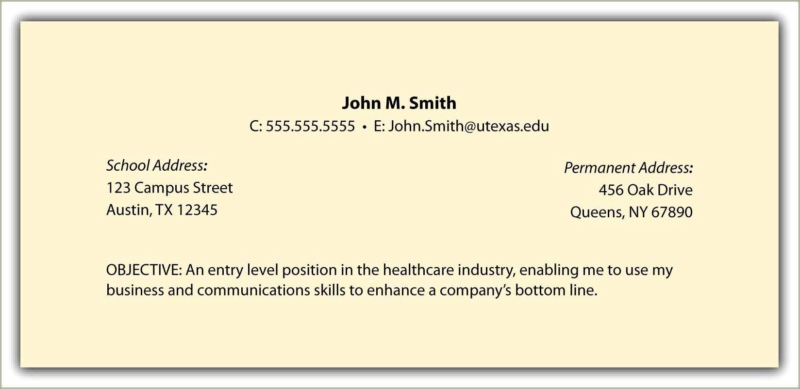 Objective For Business Company Resume