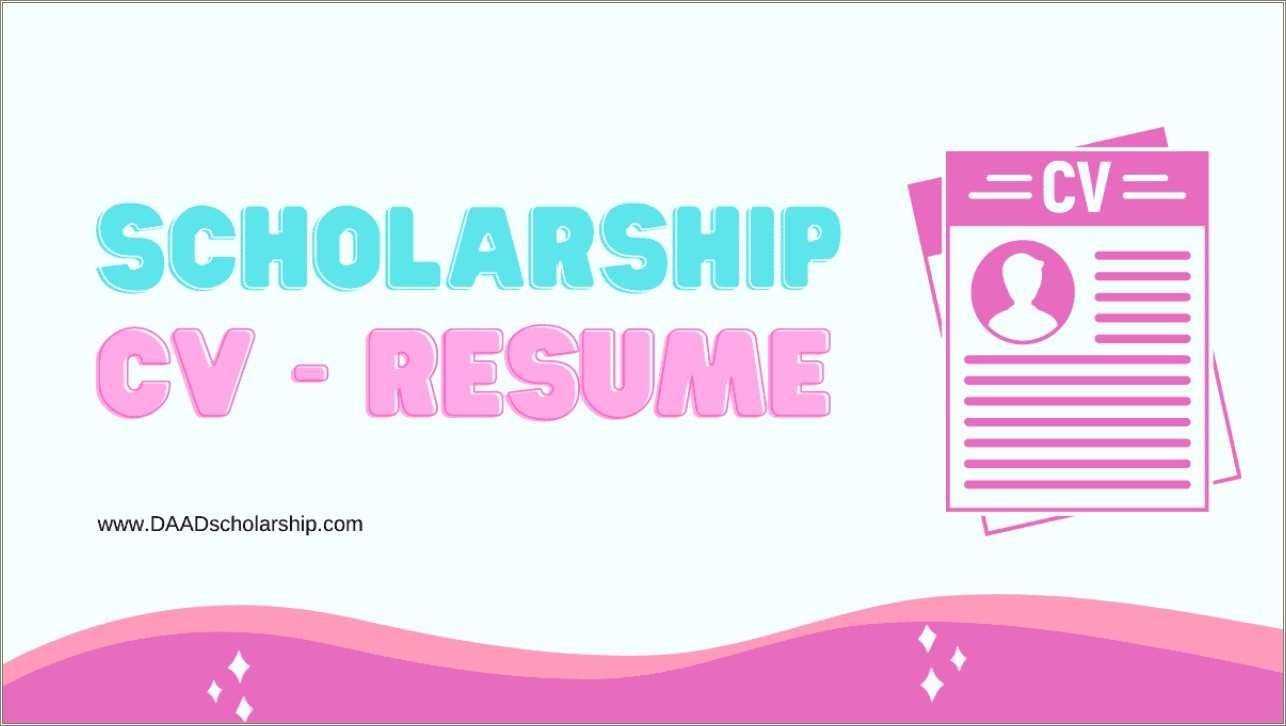 Objective For Resume For Scholarship
