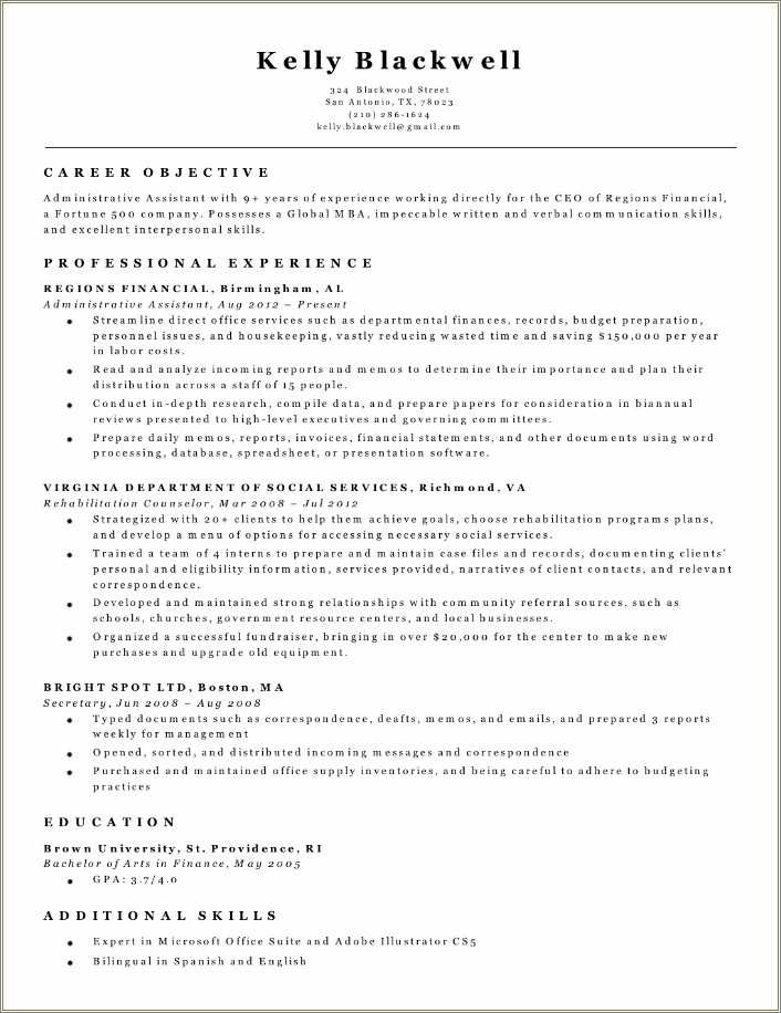 Objective Obtaining Internship Congress Resume Objective