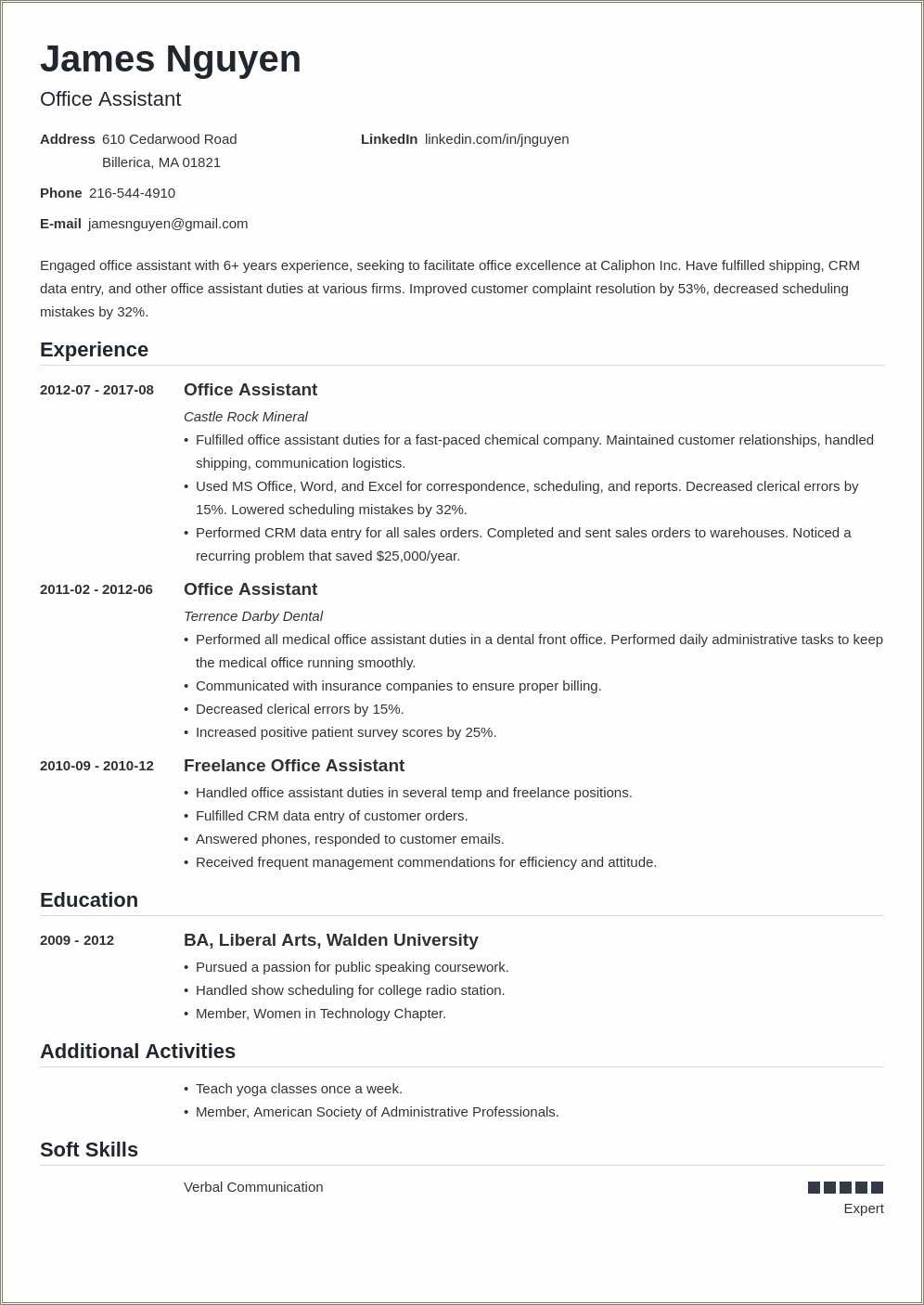Domestic Helper Resume Objective Examples Resume Example Gallery