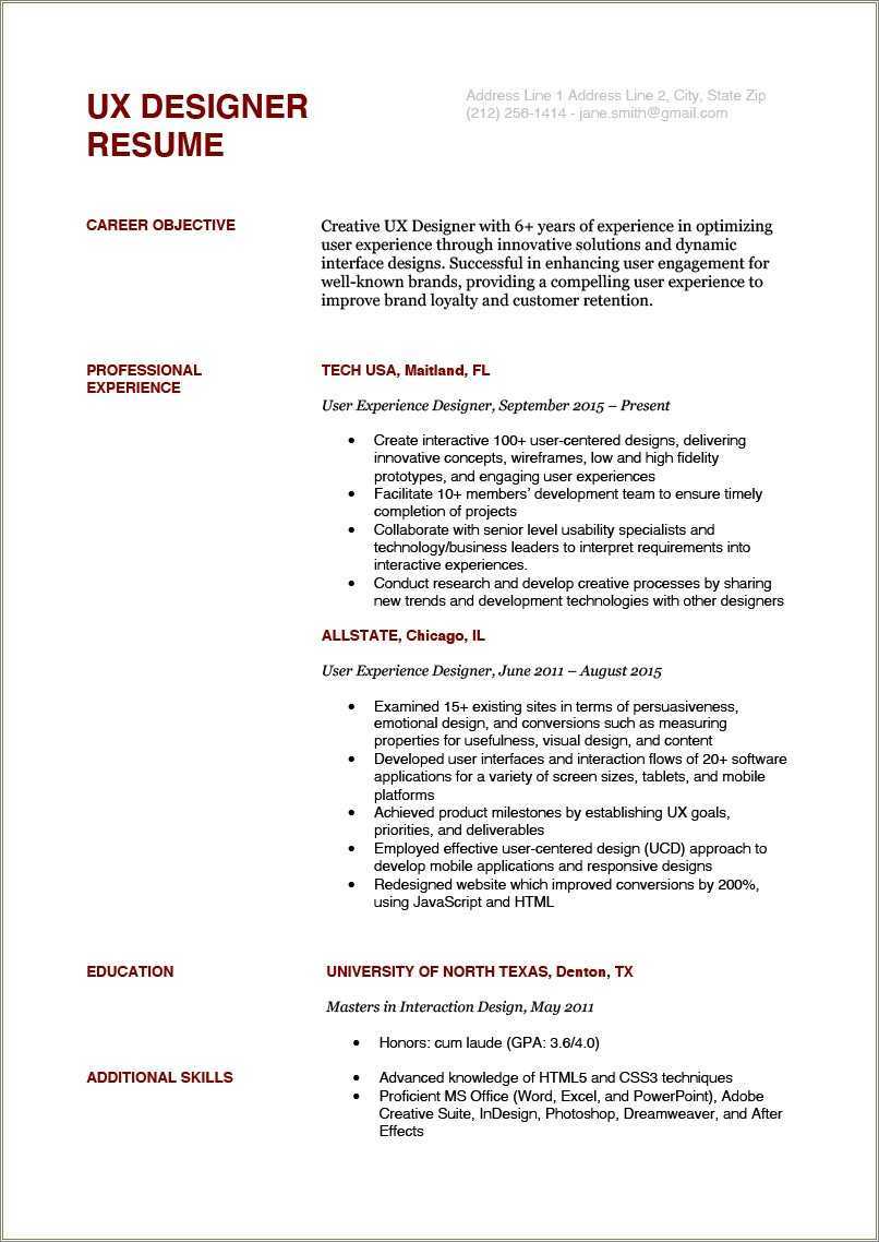 Objectives On A Resume Team Member