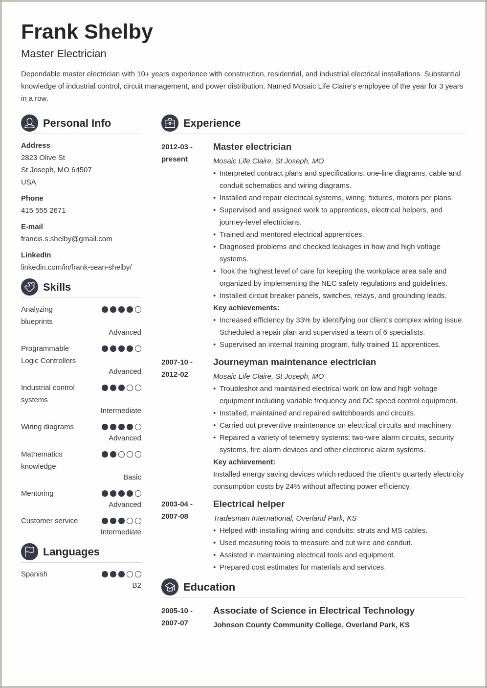 Other Words For Managed Resume