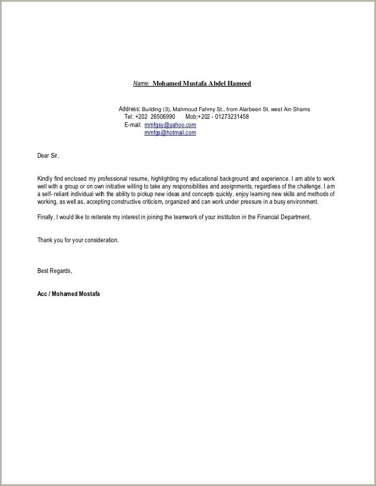 Please Find Attached My Resume Sample Email - Resume Example Gallery