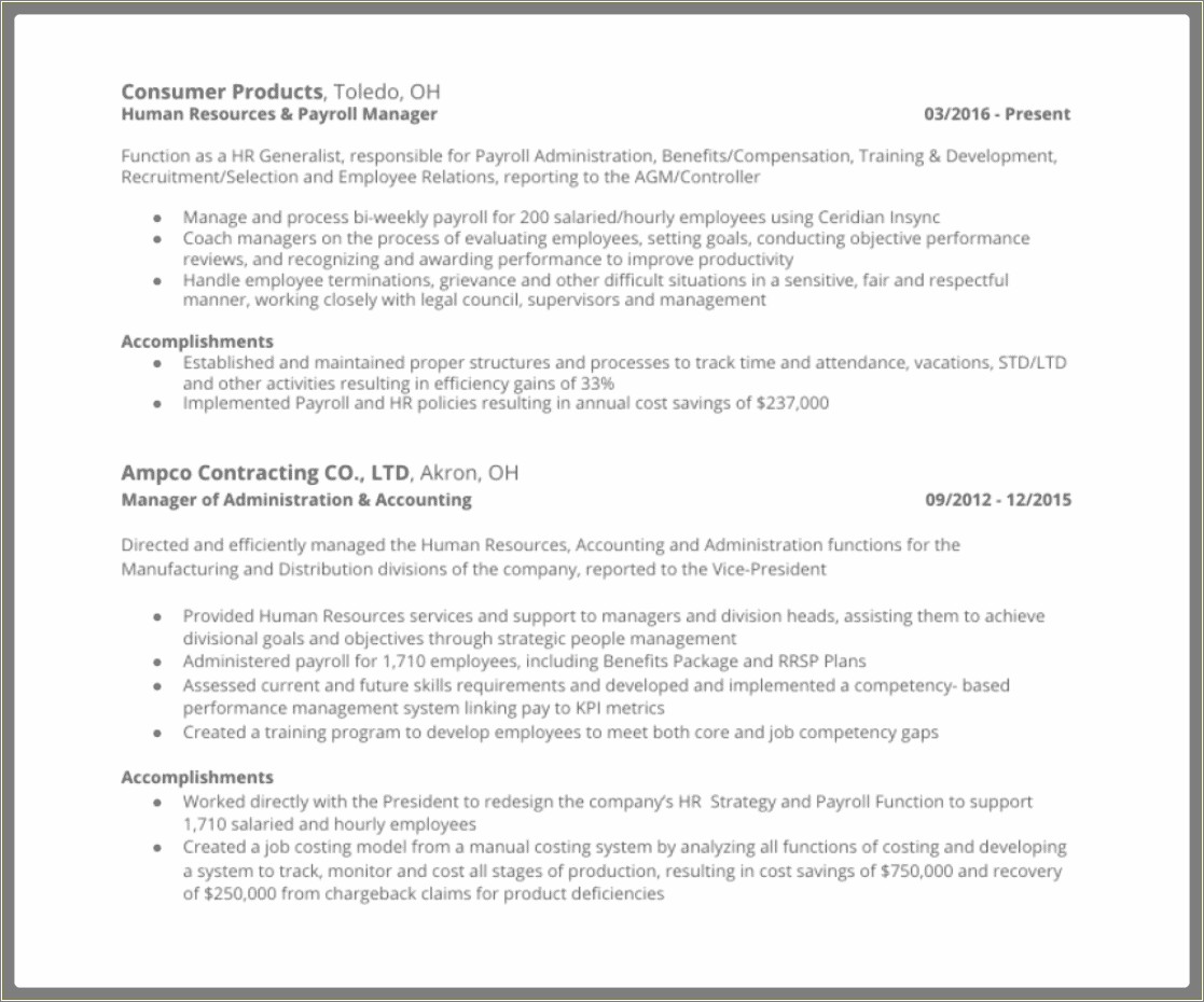best resume template for government jobs
