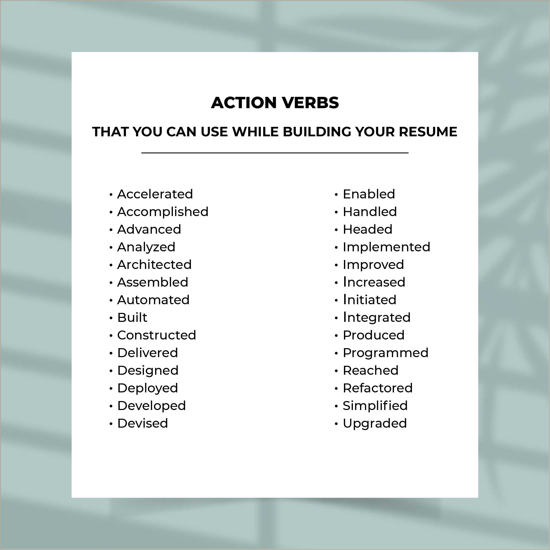 20 powerful words to use in a resume resume example gallery