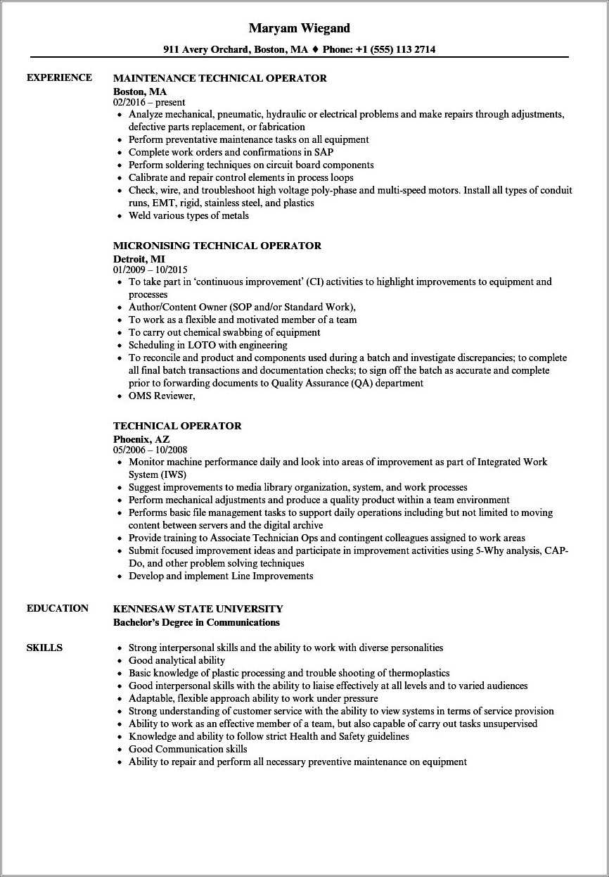 Printing Press Operator Resume Example Resume Example Gallery