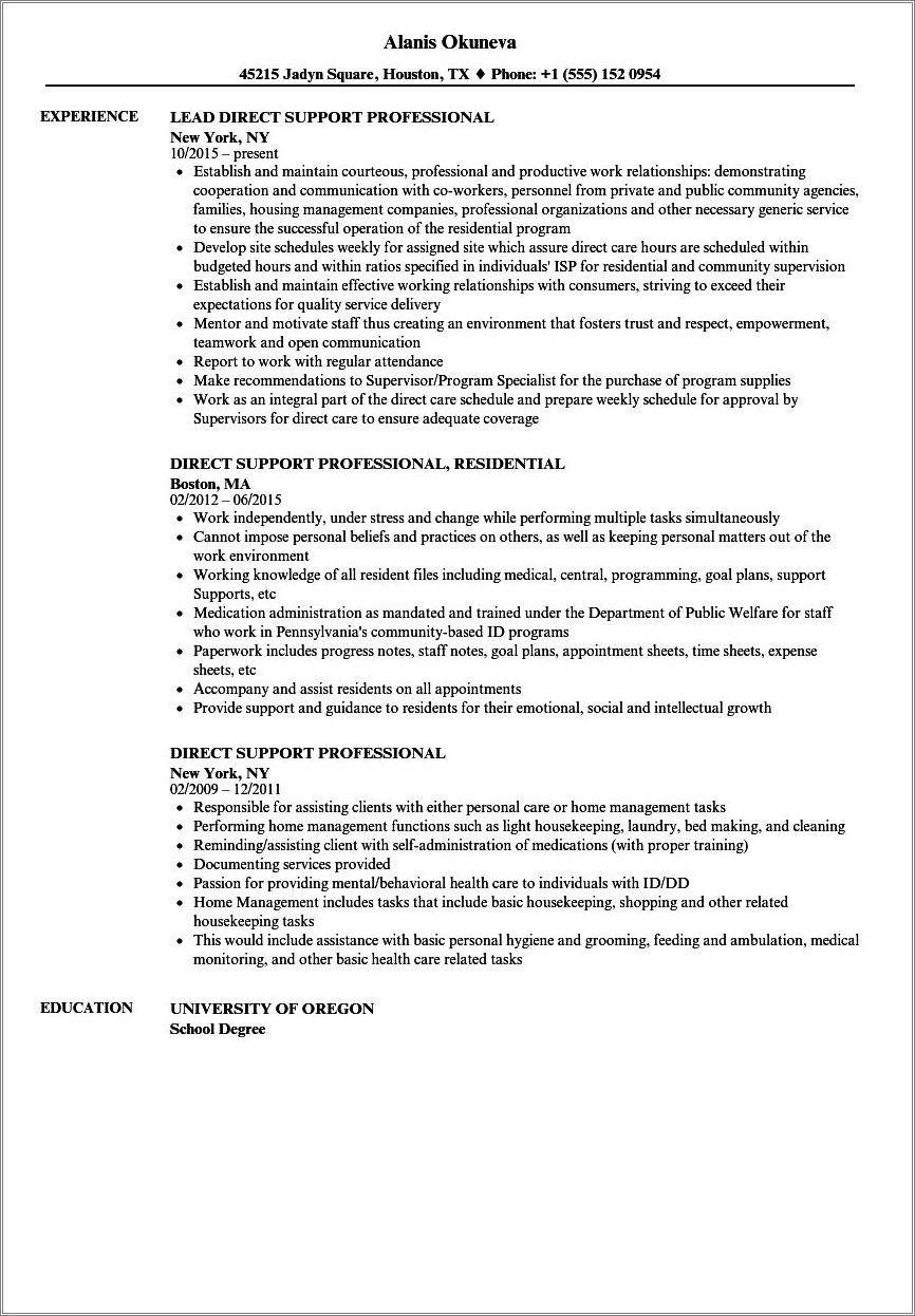 sample resume for youth worker with no experience