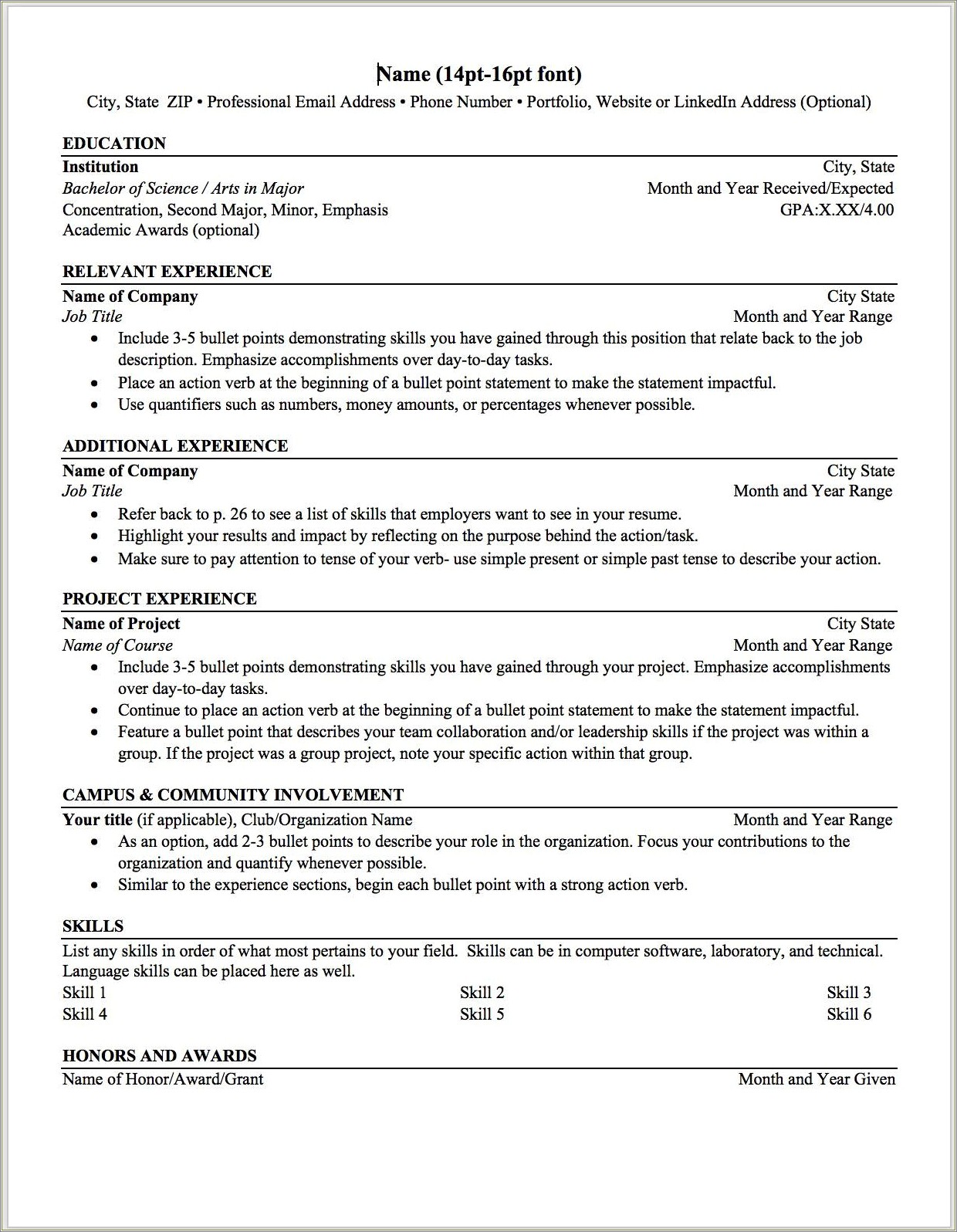 Resume Based On Job Description