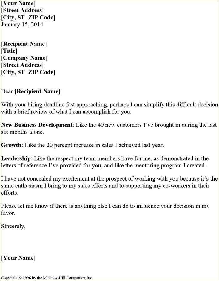 Sales Manager Resume Cover Letter Samples - Resume Example Gallery