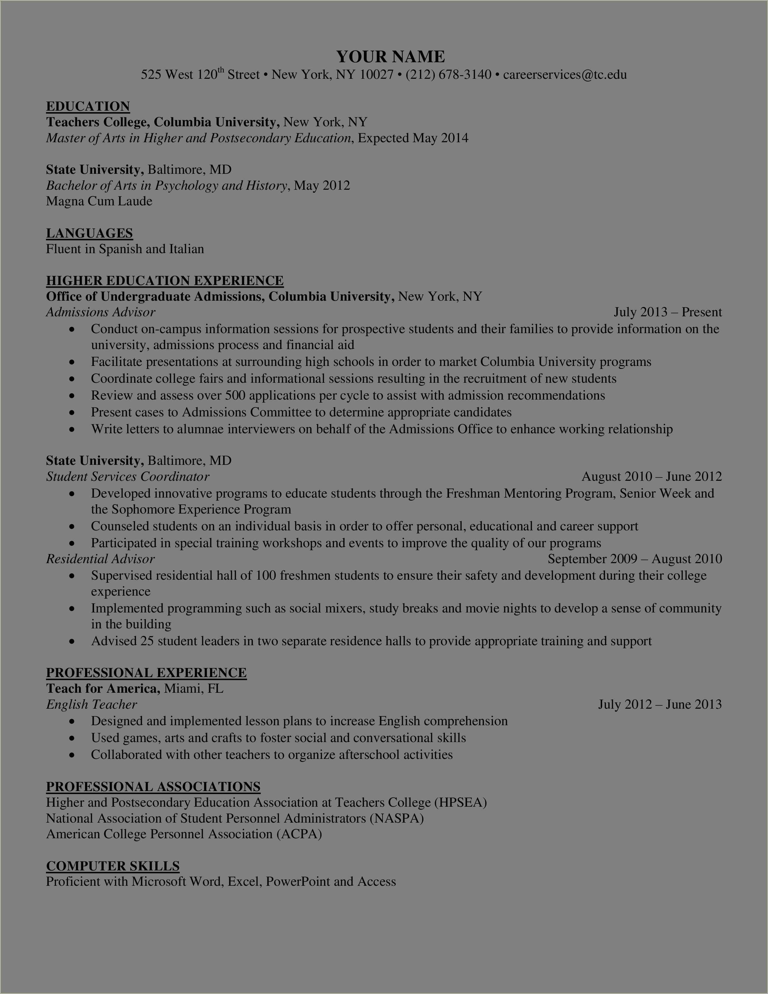 college-education-on-resume-example-resume-example-gallery