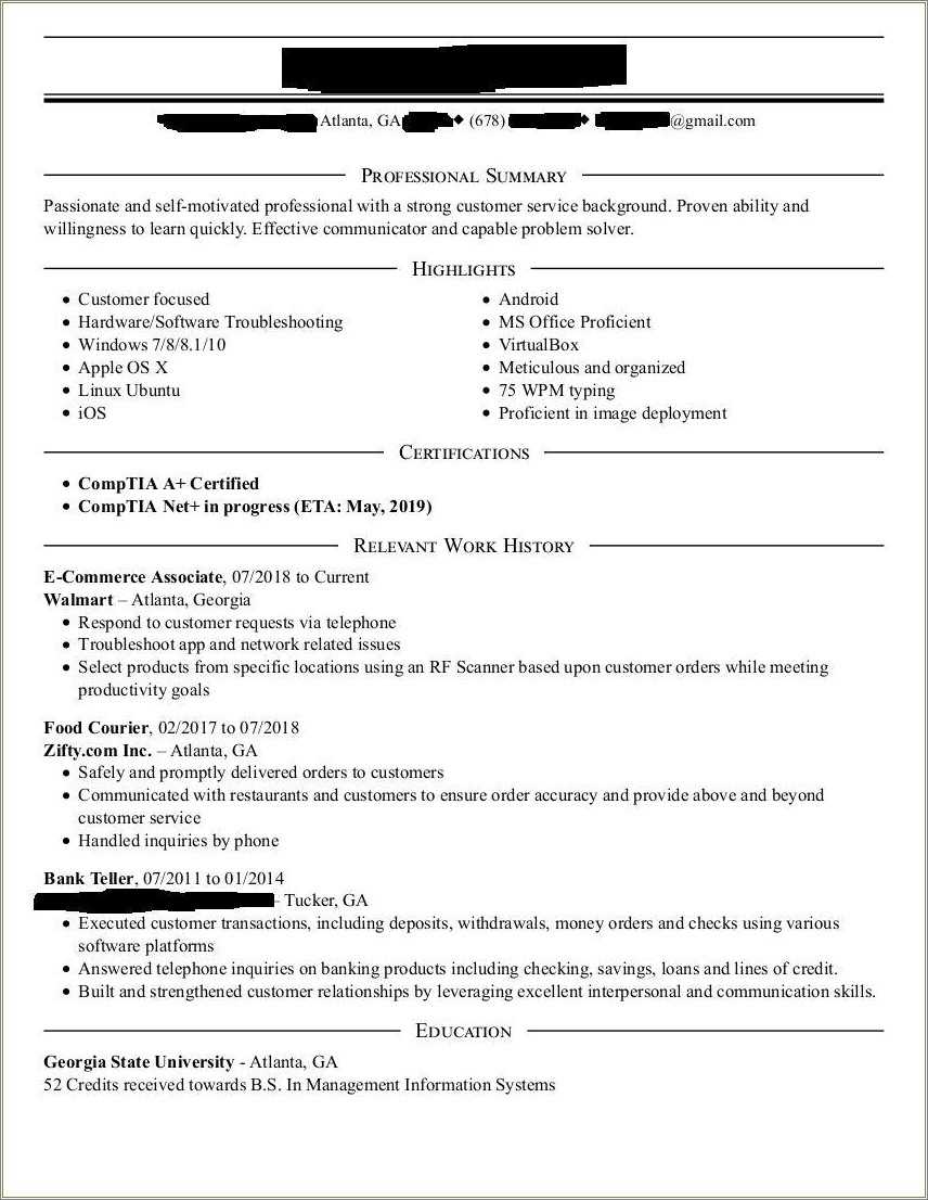 Resume For Entry Level With No - Resume Entry Level Job No Experience 