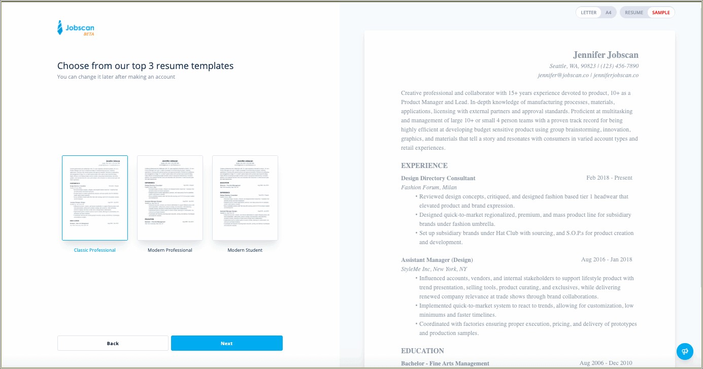Resume Example Homemaker Returning Work