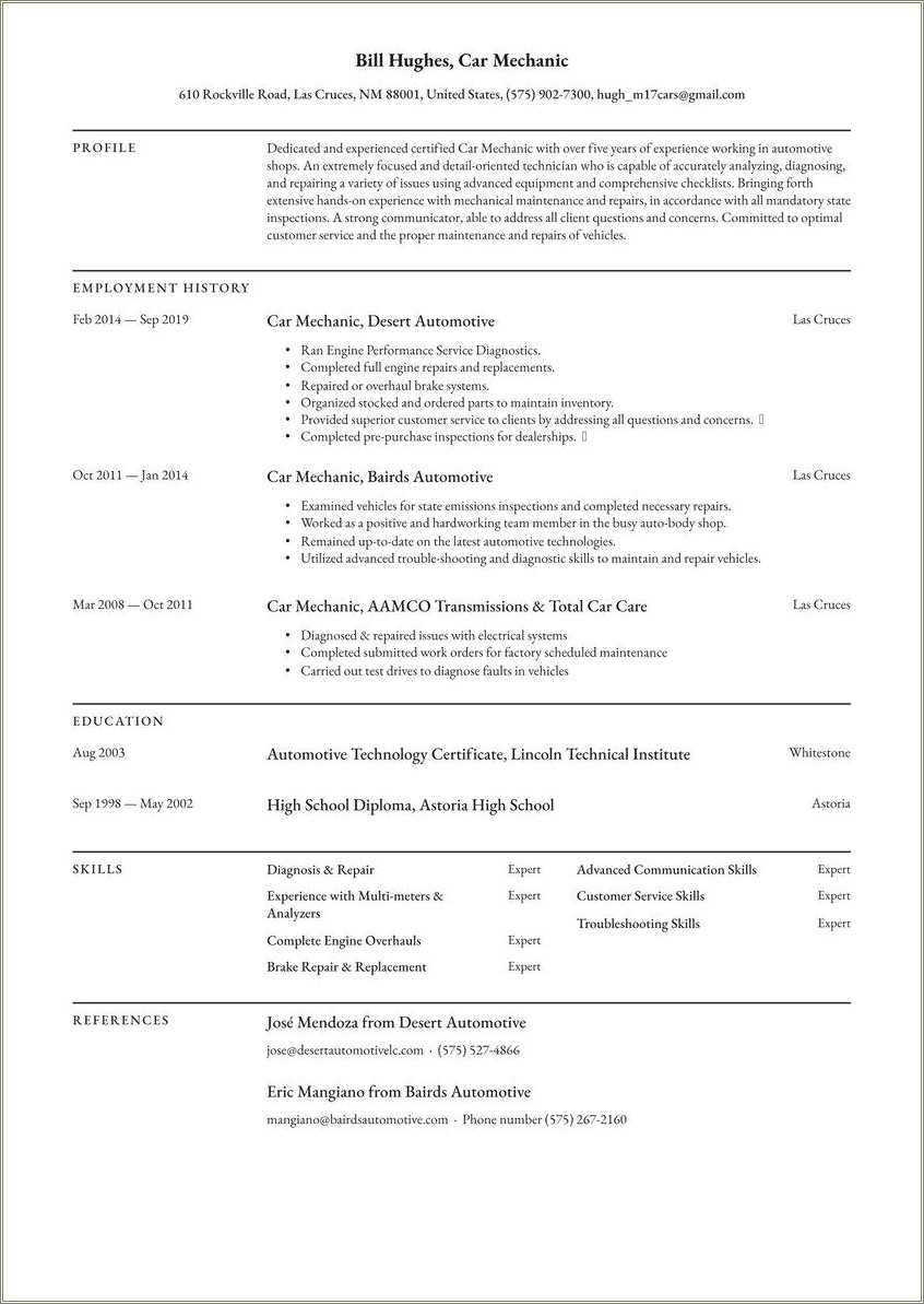 Resume Examples Assembly Line Worker