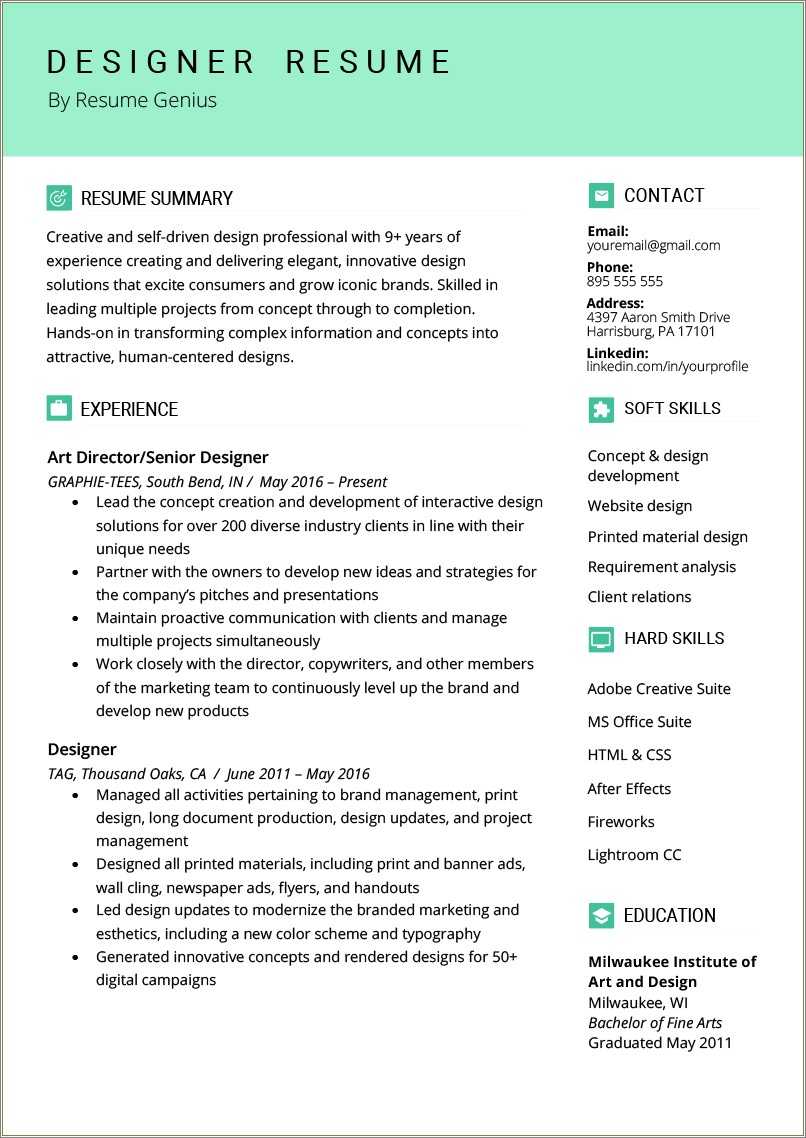 Resume Examples For A Printing Job Resume Example Gallery